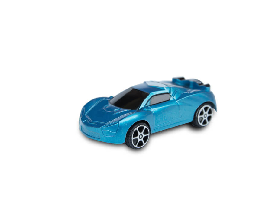 青いミニカー